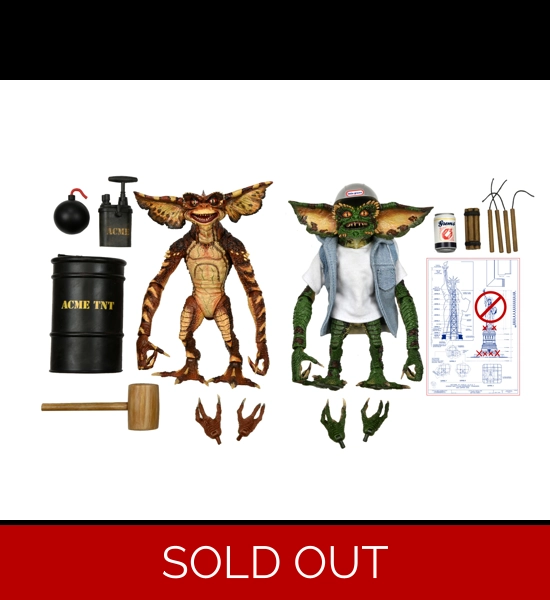 NECA Gremlins 2 Demolition Gremlins 2 PK 7" Action Figures